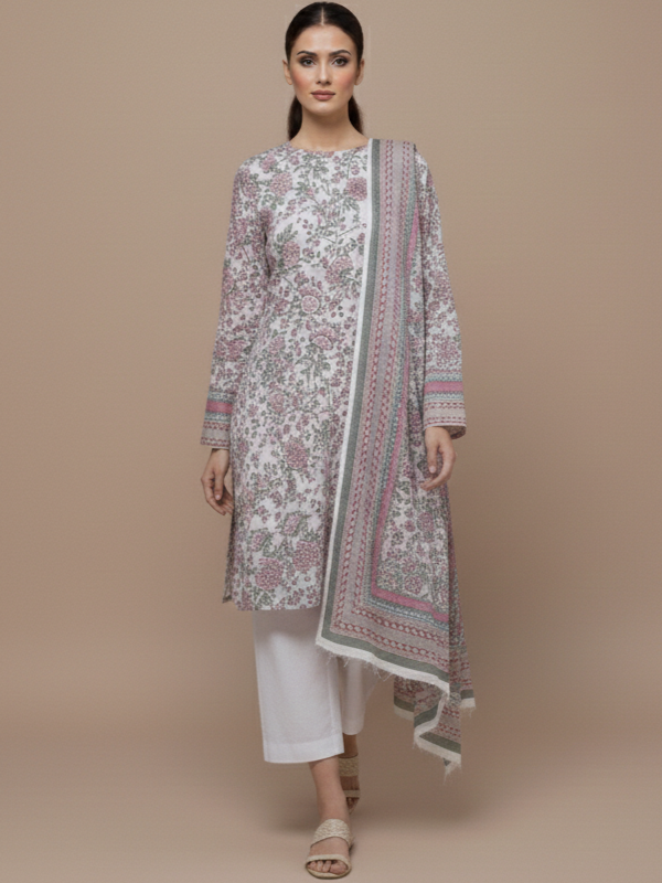3 Piece - Printed Lawn Suit
