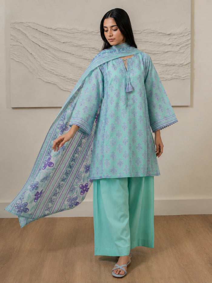 3 Piece - Printed Lawn Suit