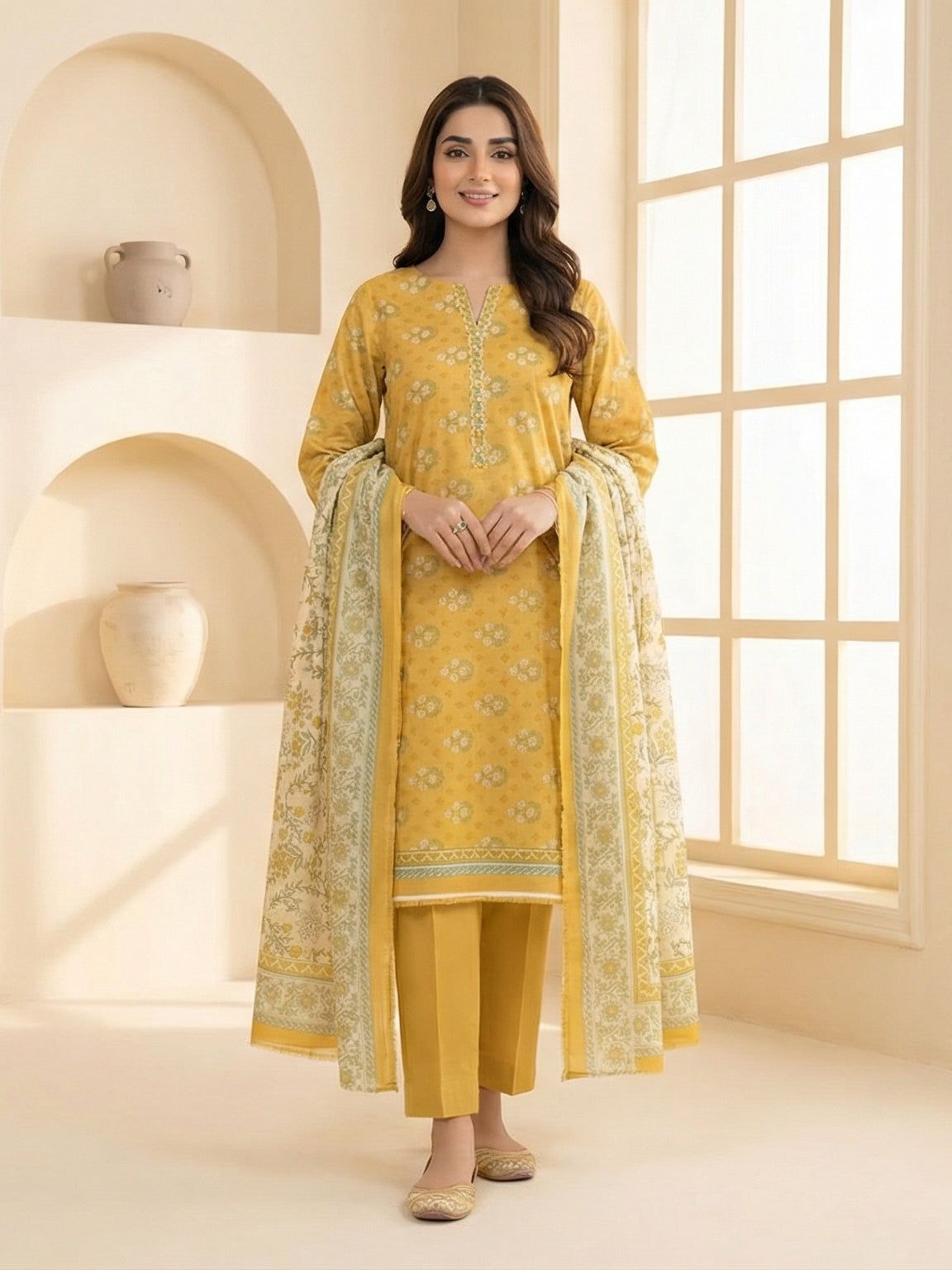 3 Piece - Printed Lawn Suit