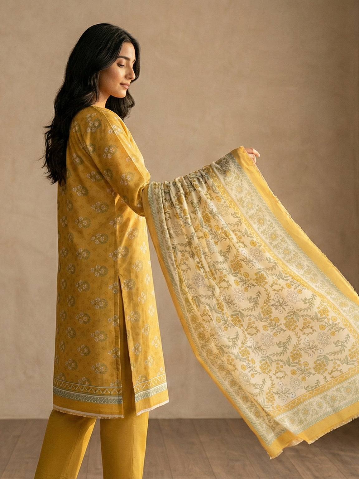 3 Piece - Printed Lawn Suit
