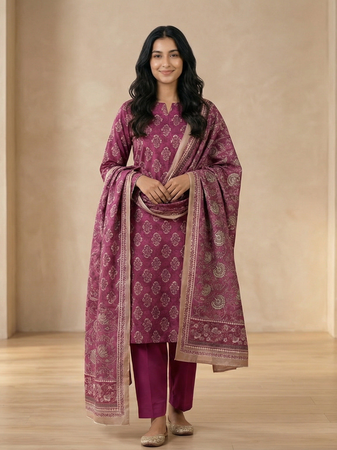 3 Piece - Printed Lawn Suit