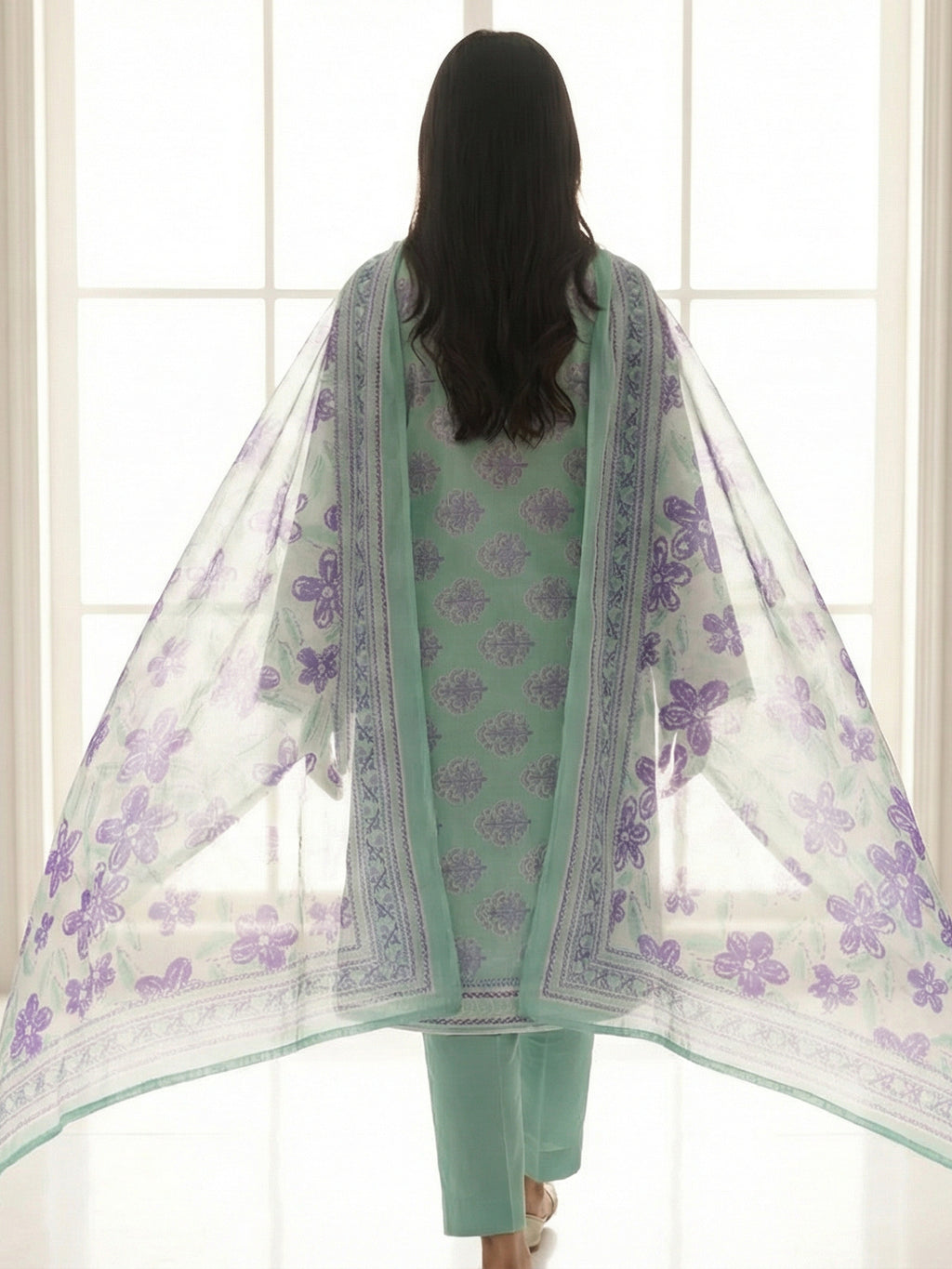 3 Piece - Printed Lawn Suit