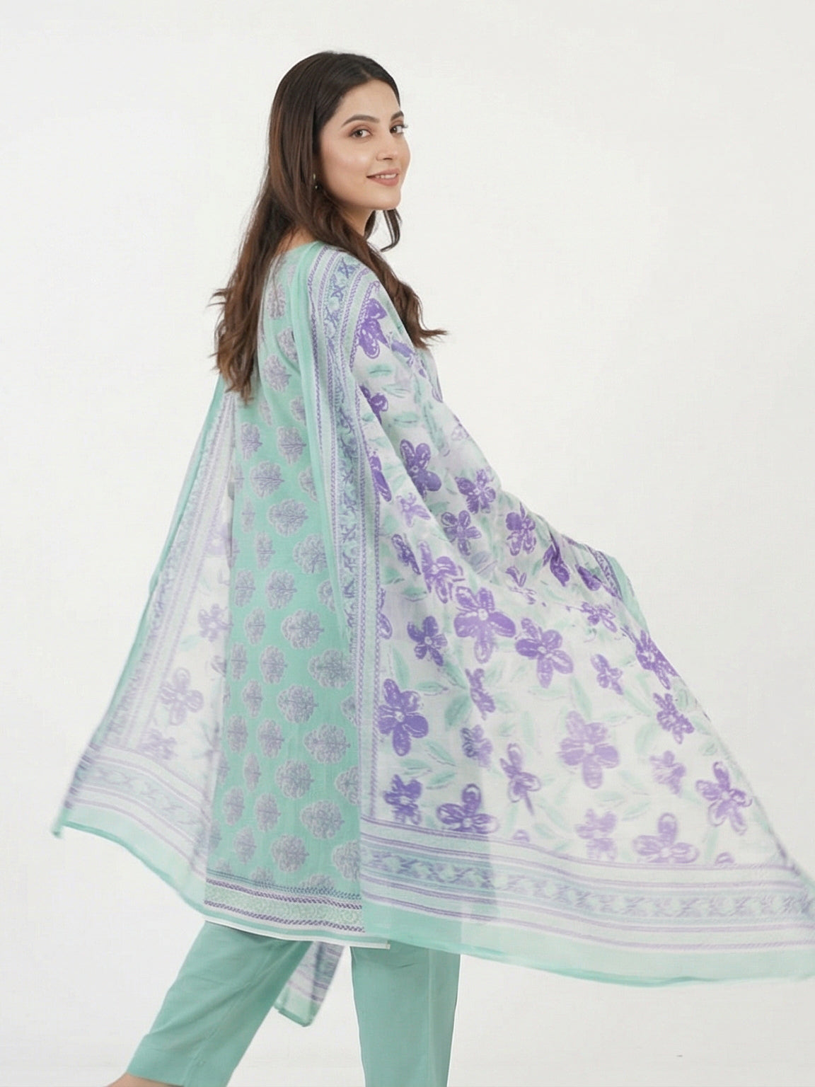 3 Piece - Printed Lawn Suit