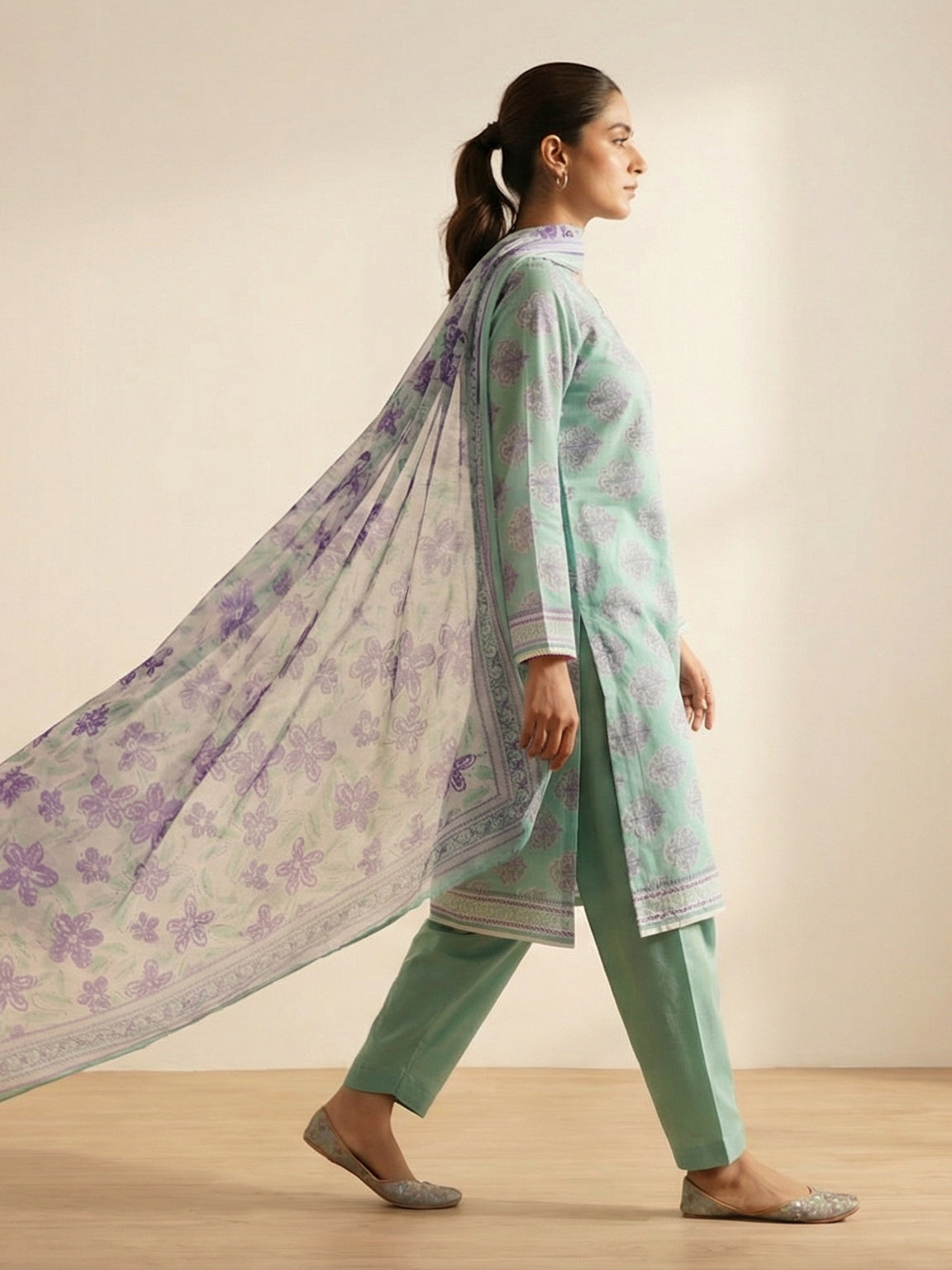 3 Piece - Printed Lawn Suit
