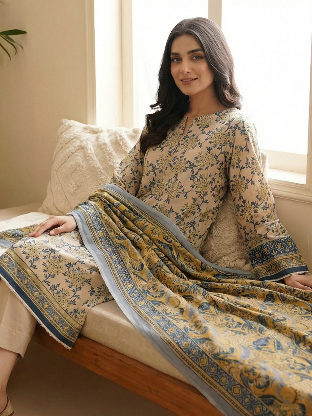 3 Piece - Printed Lawn Suit
