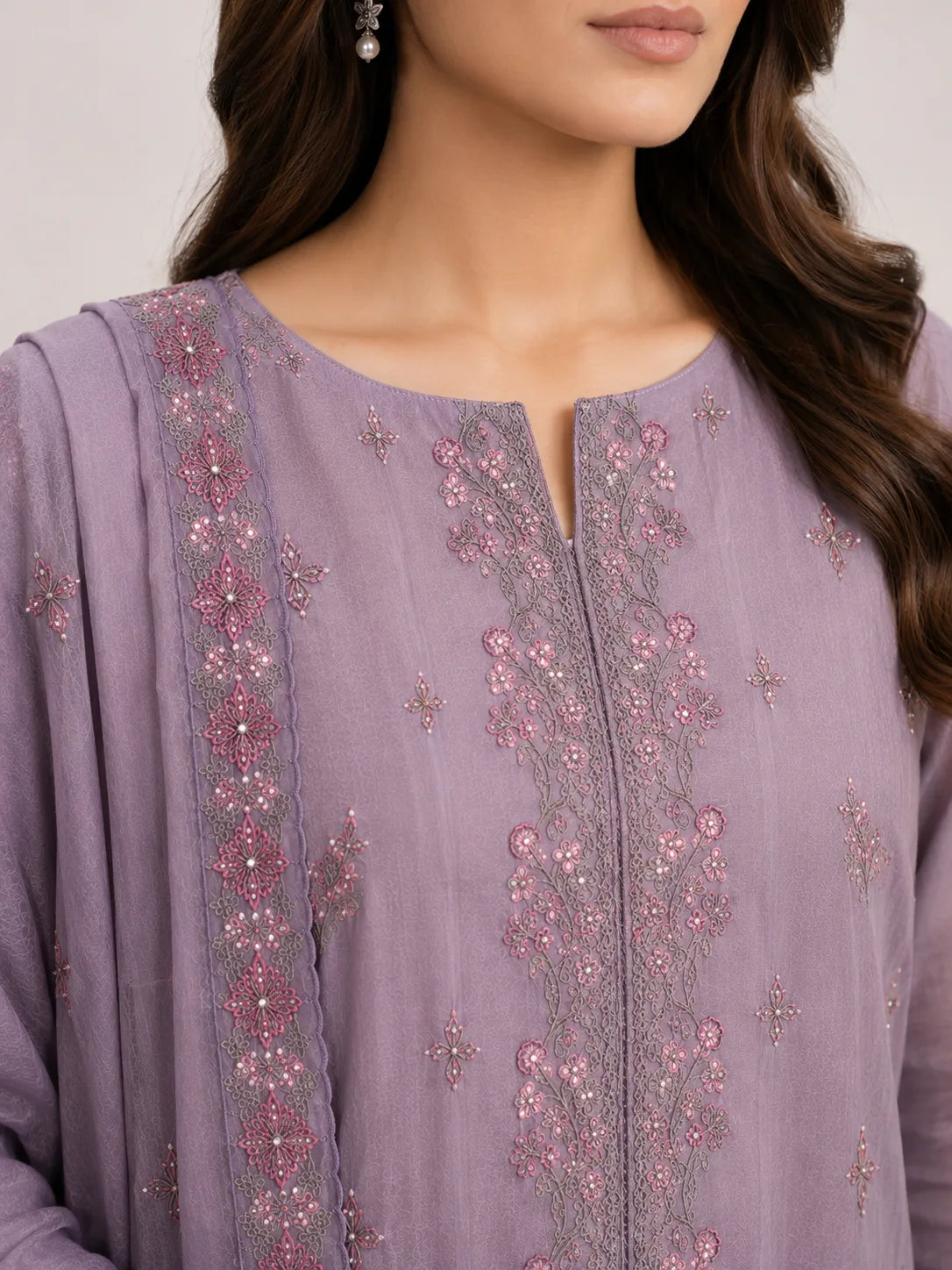 3 Piece - Embroidered Lawn Suit