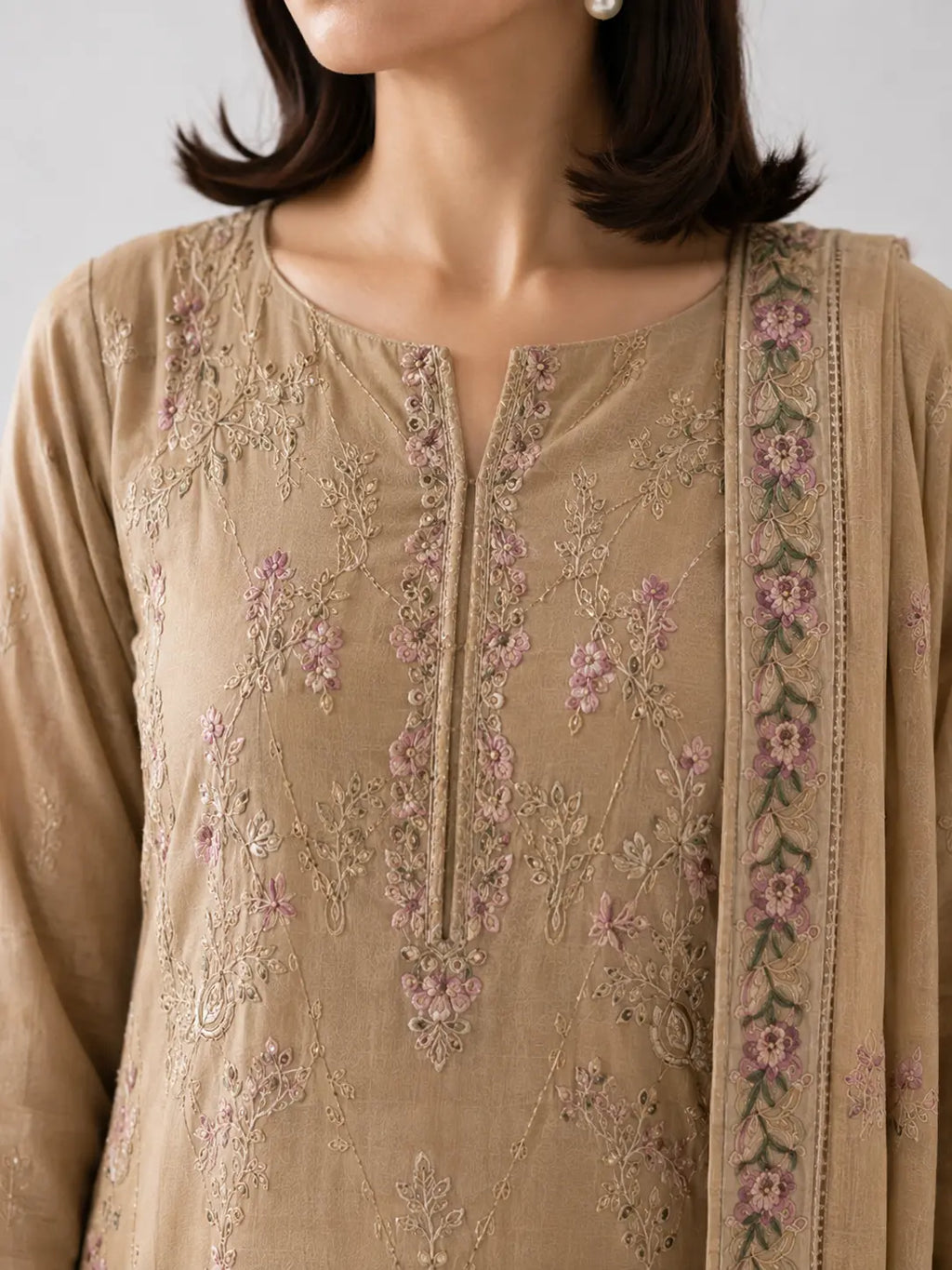 3 Piece - Embroidered Lawn Suit