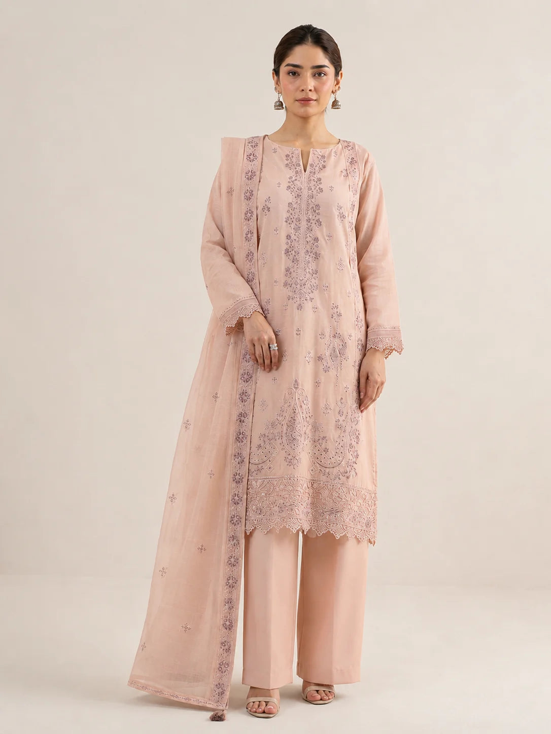 3 Piece - Embroidered Lawn Suit