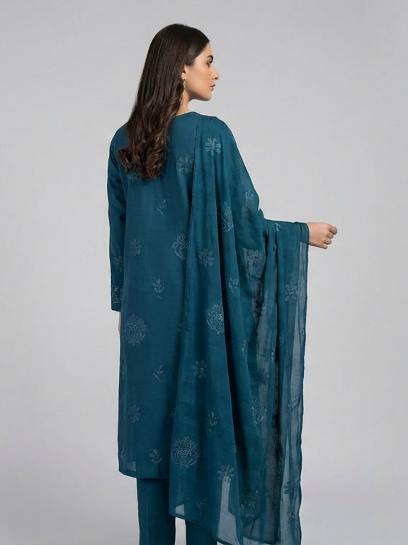 Embroidered Lawn 3 Piece
