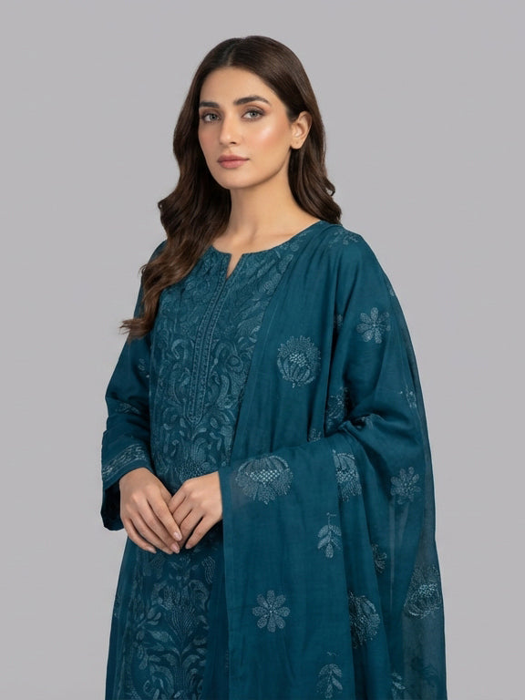 Embroidered Lawn 3 Piece