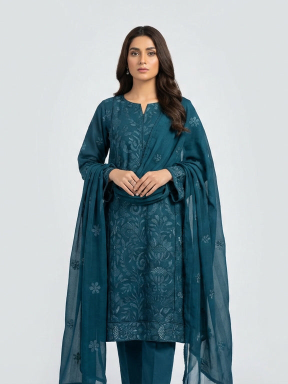 Embroidered Lawn 3 Piece