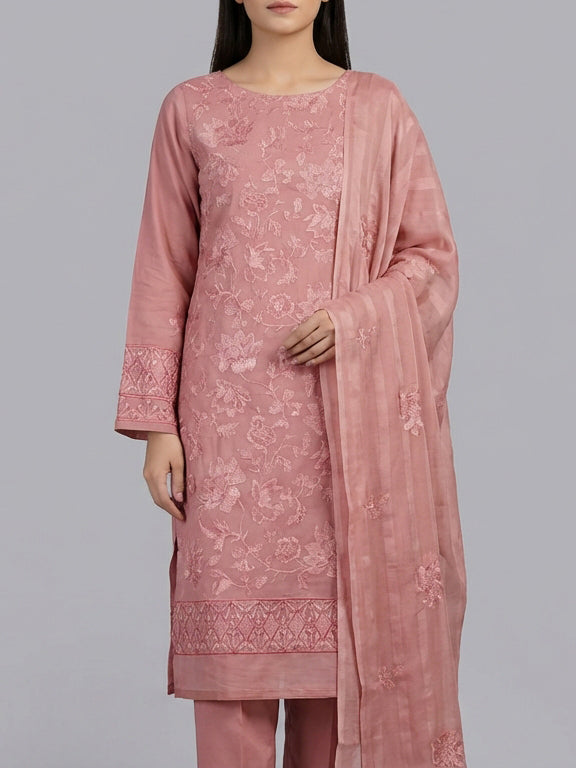 3 Piece - Embroidered Lawn Suit