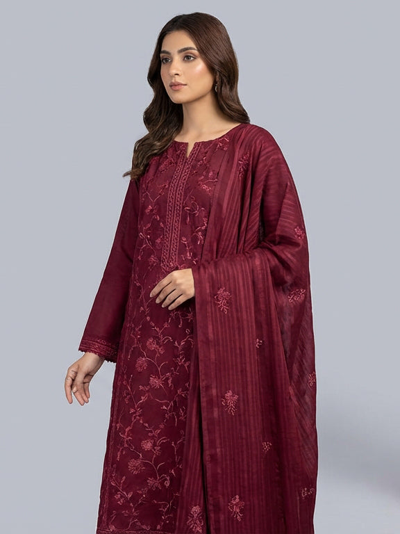3 Piece - Embroidered Lawn Suit