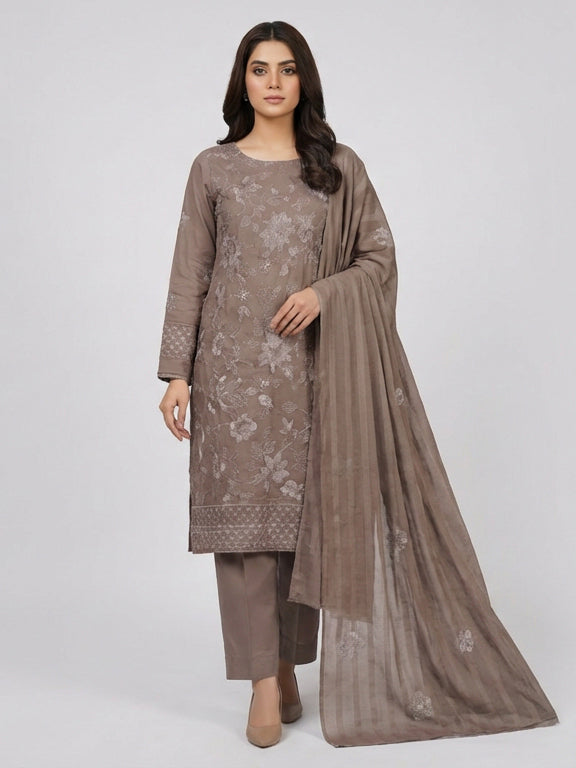 3 Piece - Embroidered Lawn Suit