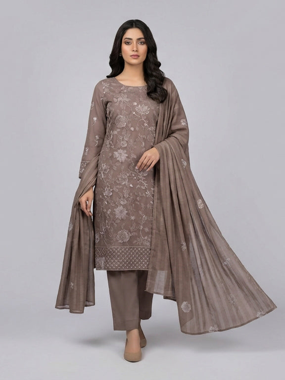 3 Piece - Embroidered Lawn Suit