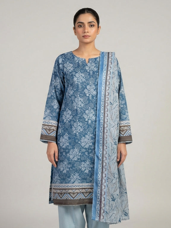 3 Piece - Printed Lawn Suit