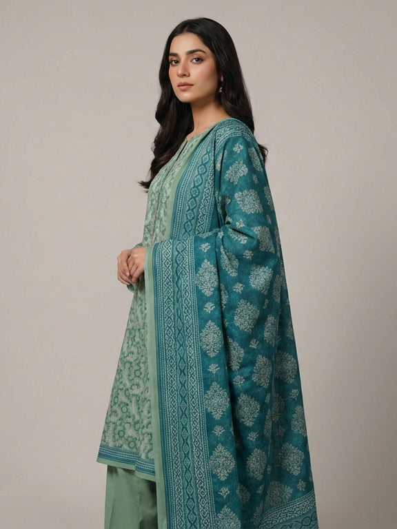 3 Piece - Printed Lawn Suit