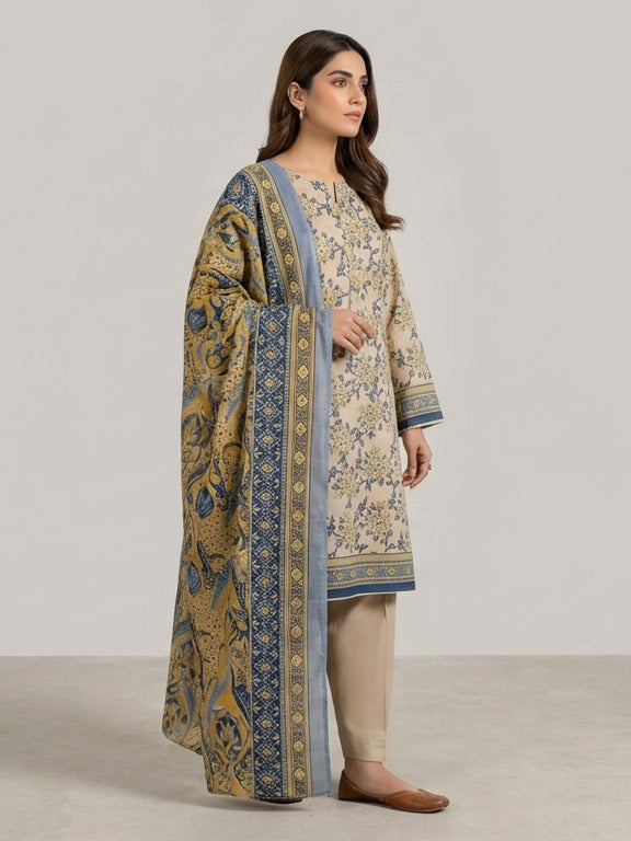 3 Piece - Printed Lawn Suit