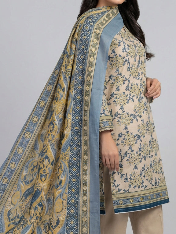3 Piece - Printed Lawn Suit