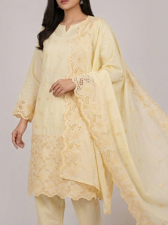 Embroidered Lawn 3 Piece