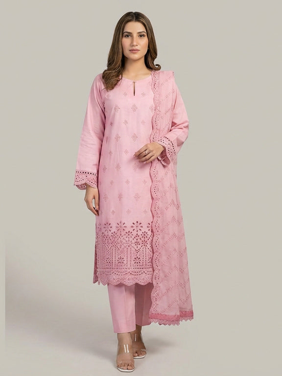 3 Piece - Embroidered Lawn Suit