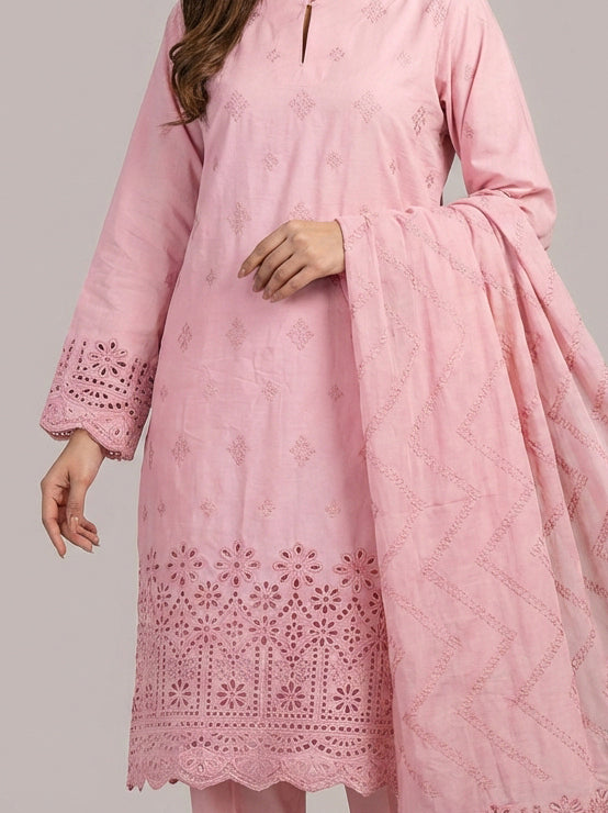 3 Piece - Embroidered Lawn Suit