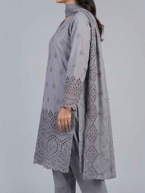 3 Piece - Embroidered Lawn Suit