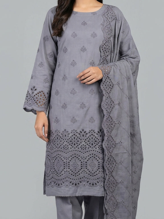 3 Piece - Embroidered Lawn Suit