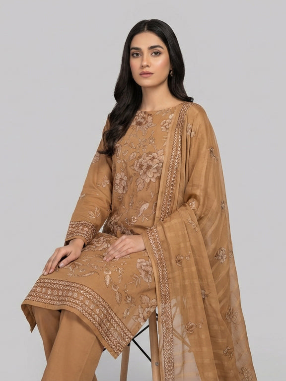 3 Piece - Embroidered Lawn Suit