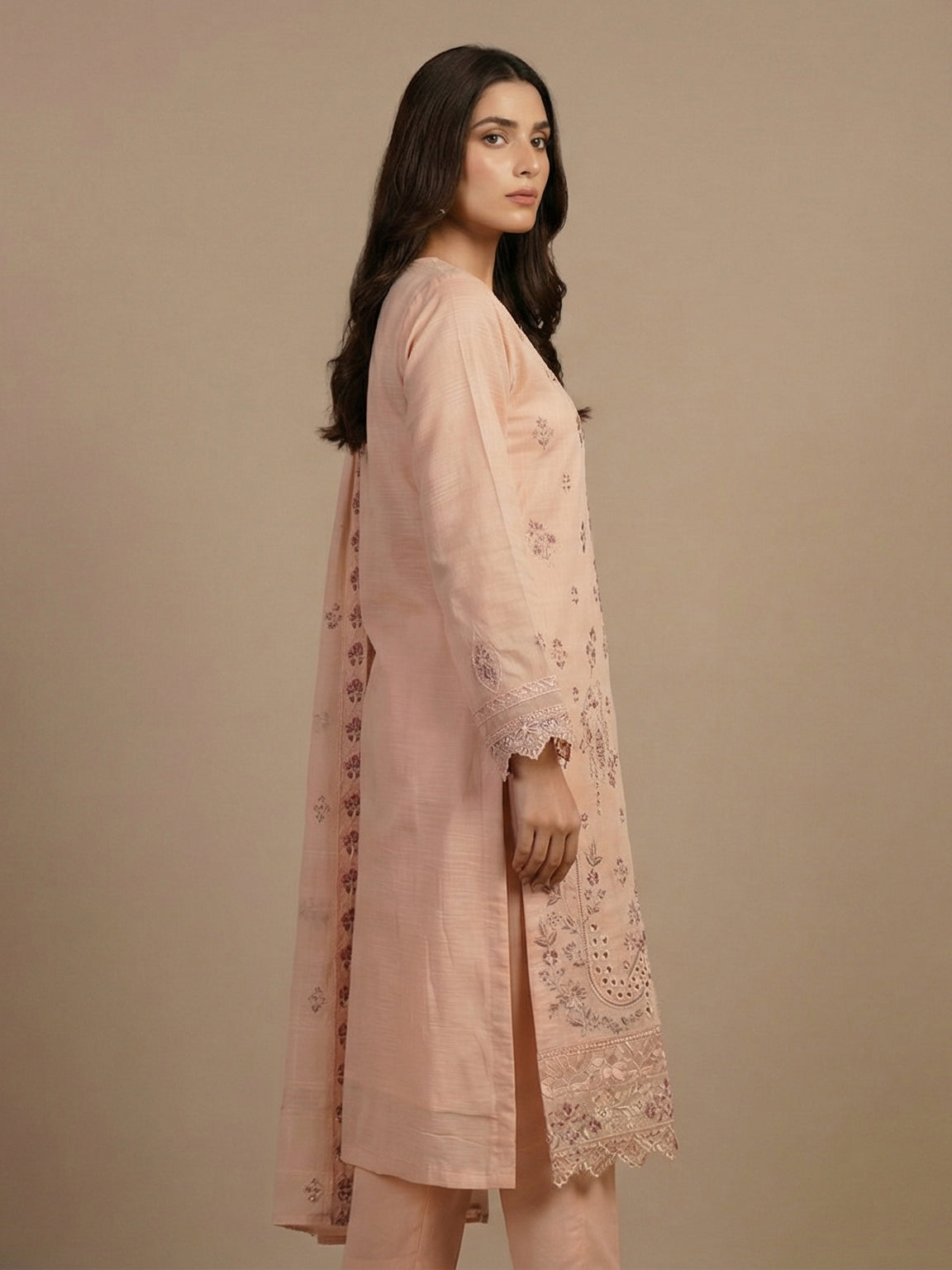 3 Piece - Embroidered Lawn Suit