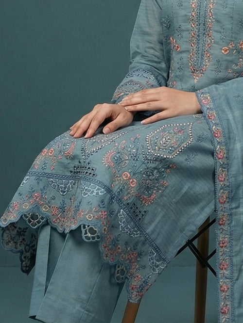 3 Piece - Embroidered Lawn Suit