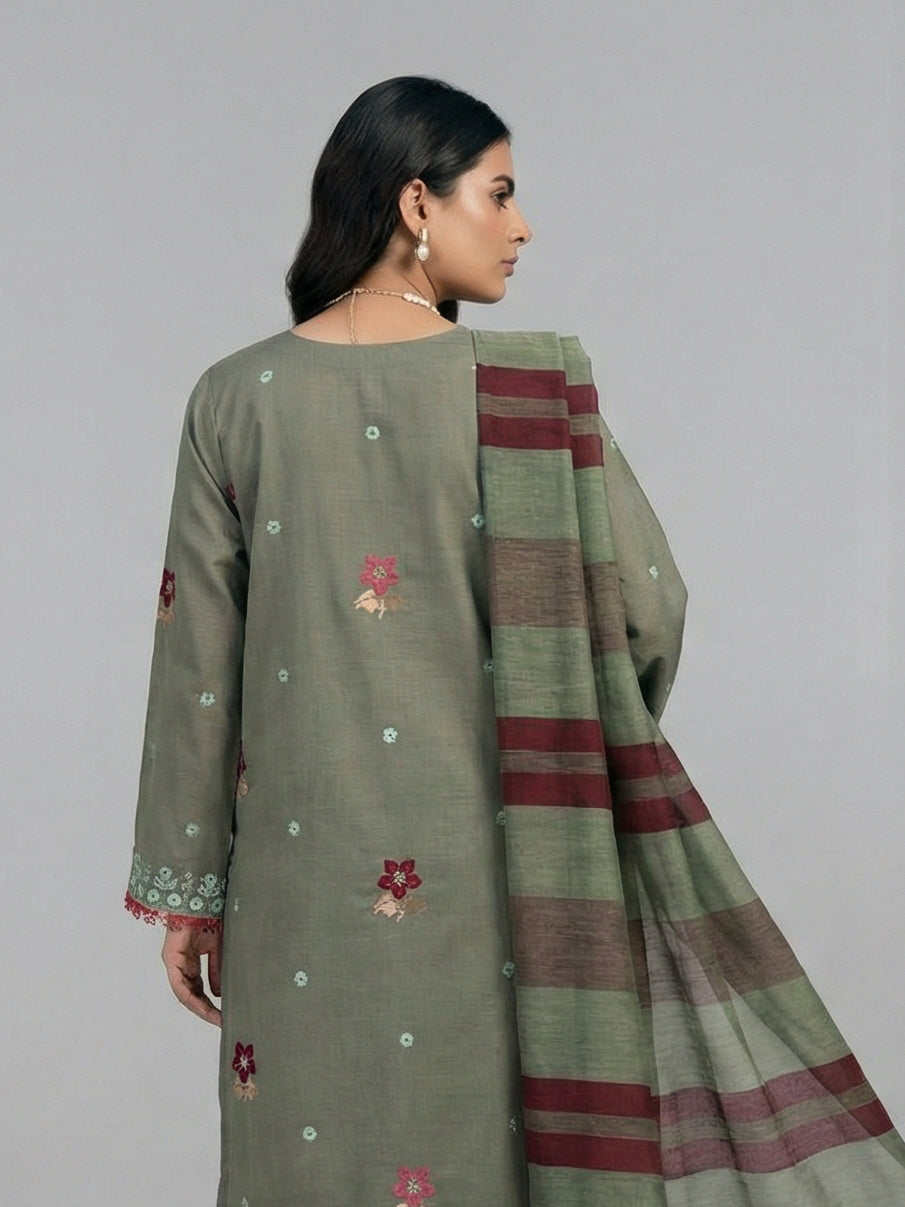 3 Piece - Embroidered Lawn Suit
