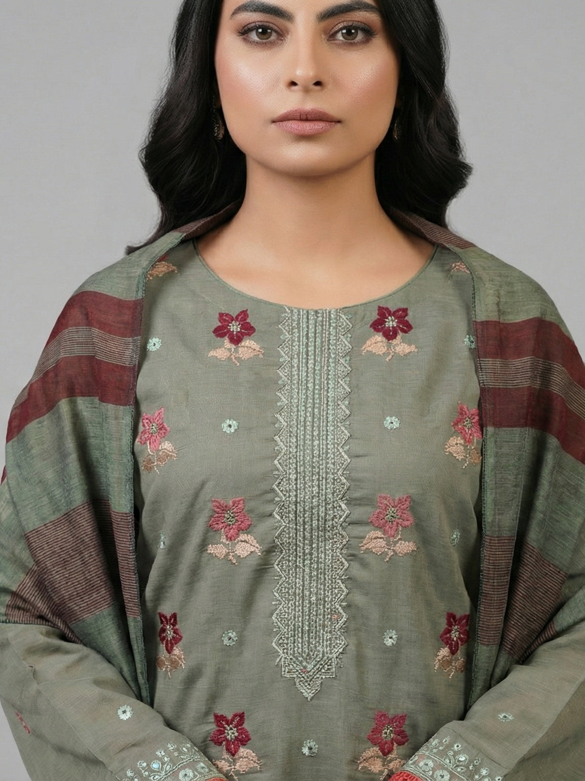 3 Piece - Embroidered Lawn Suit