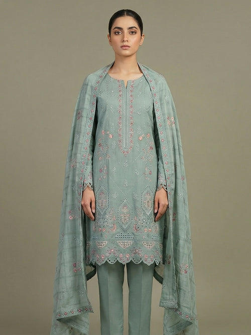3 Piece - Embroidered Lawn Suit