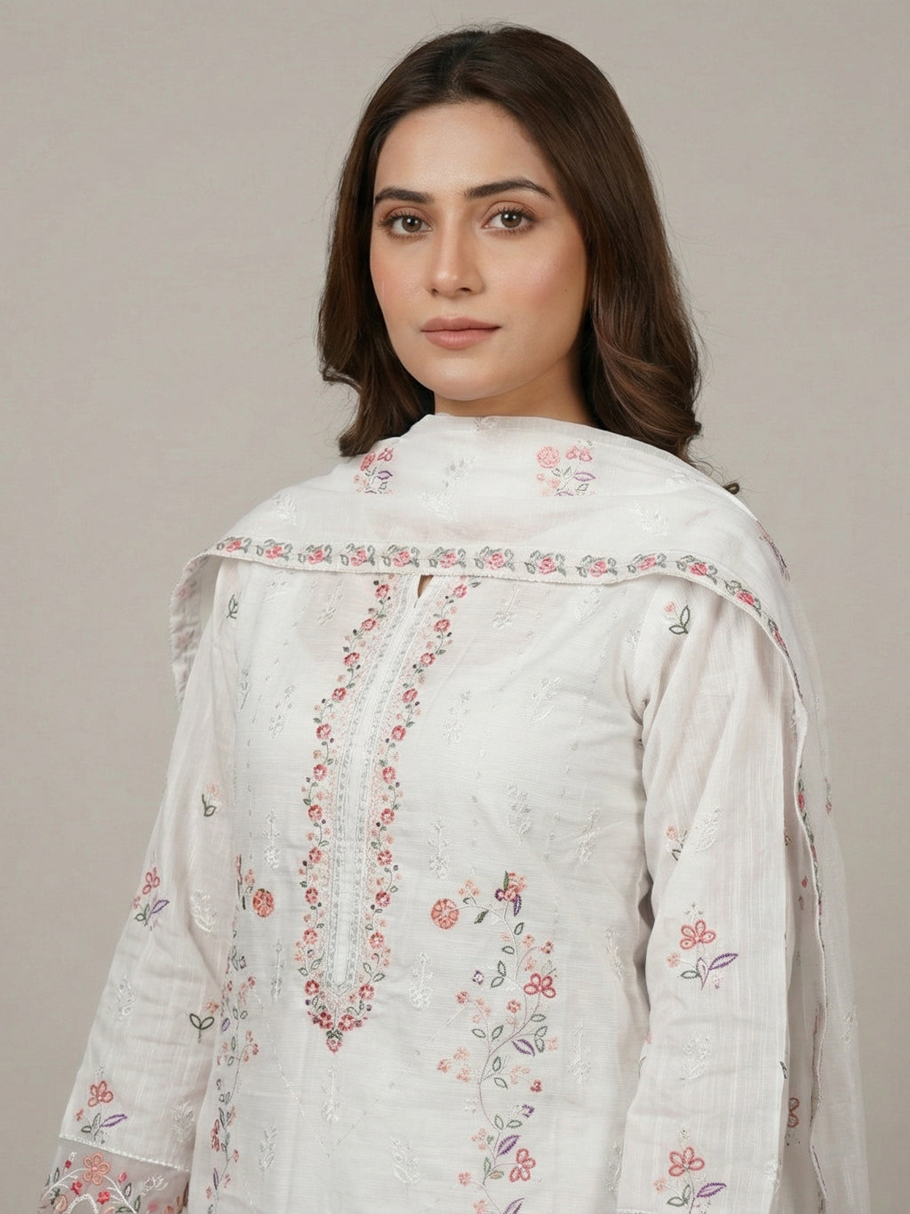 3 Piece - Embroidered Lawn Suit