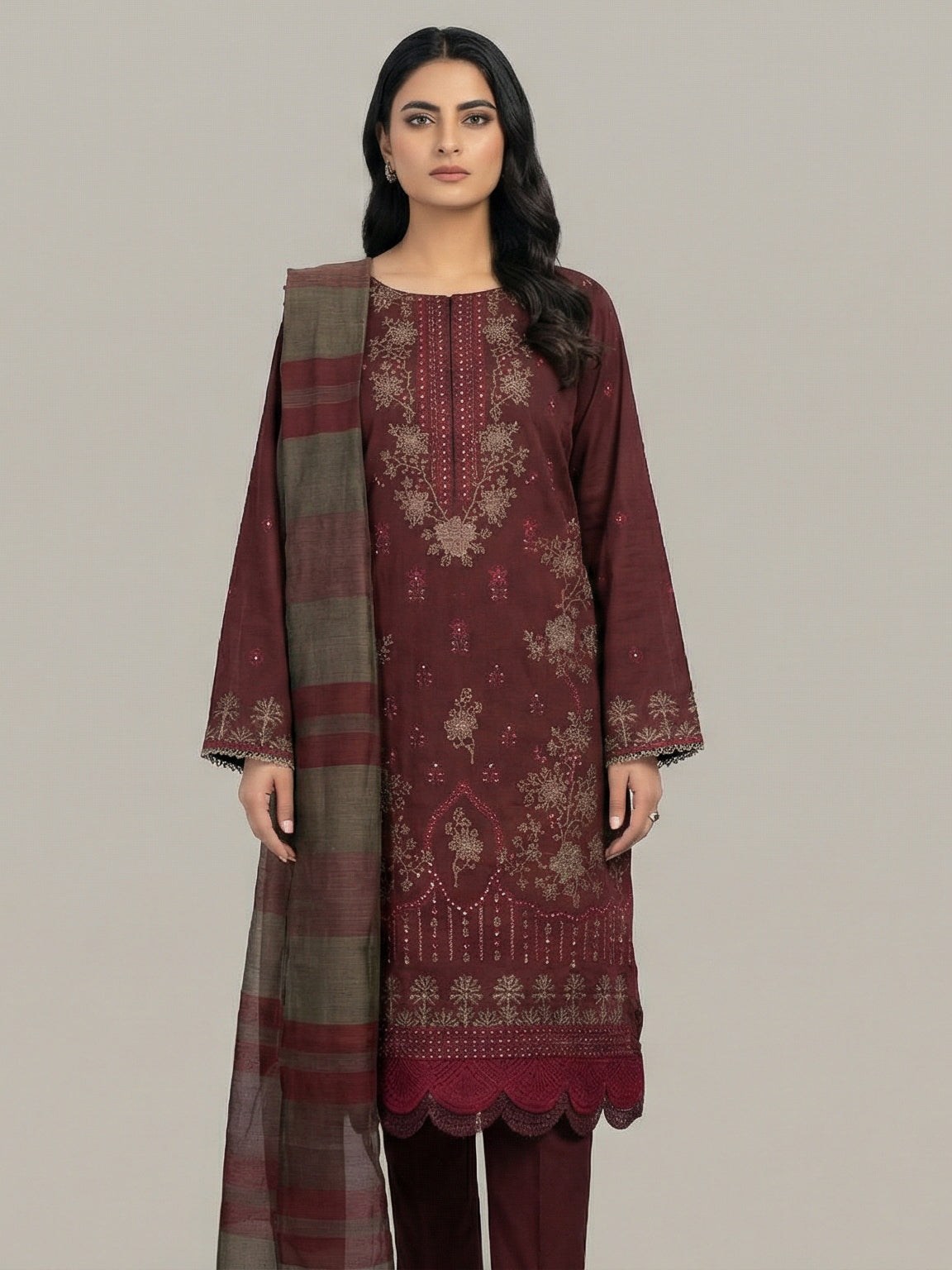 3 Piece - Embroidered Lawn Suit