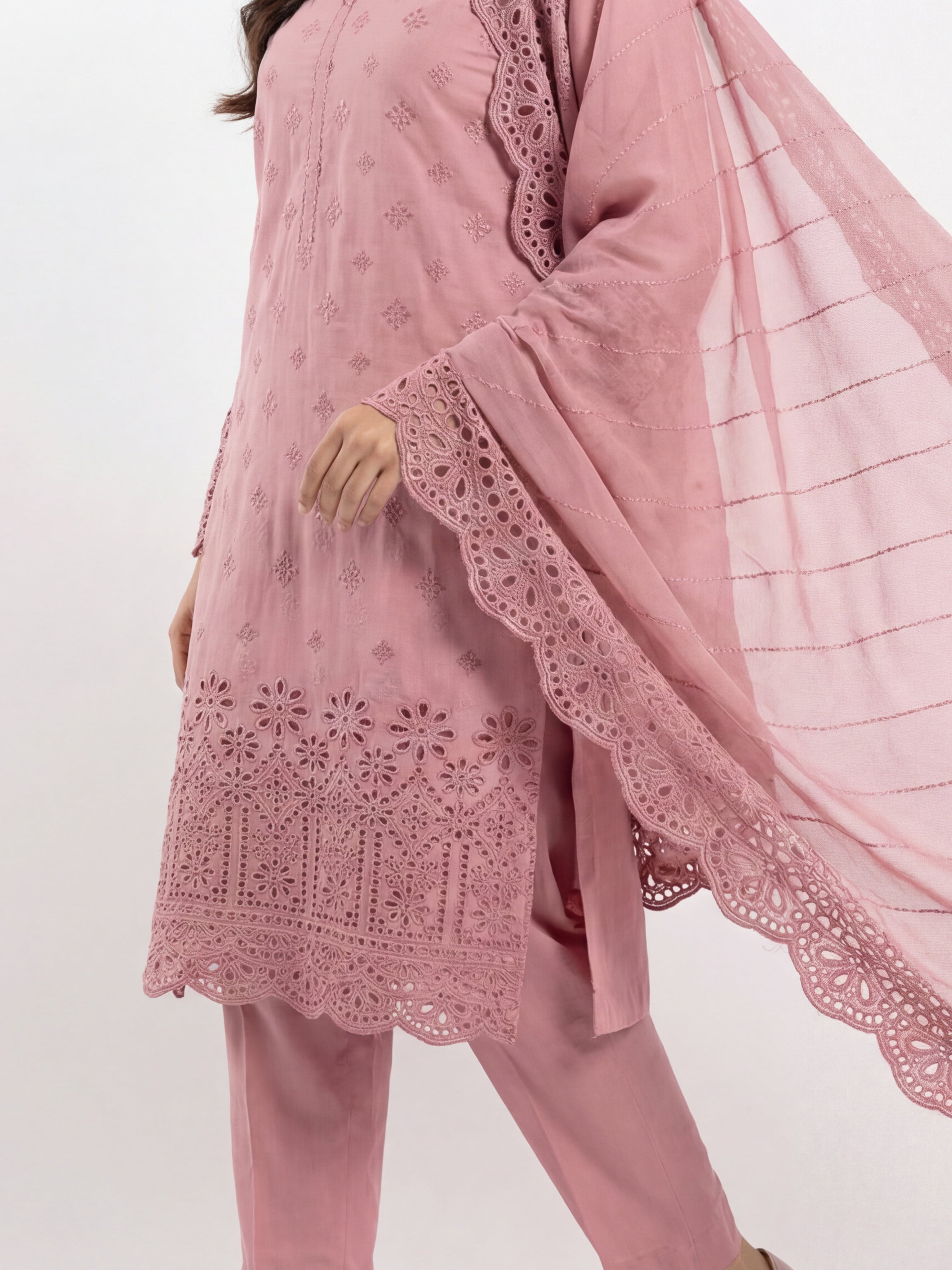 3 Piece - Embroidered Lawn Suit