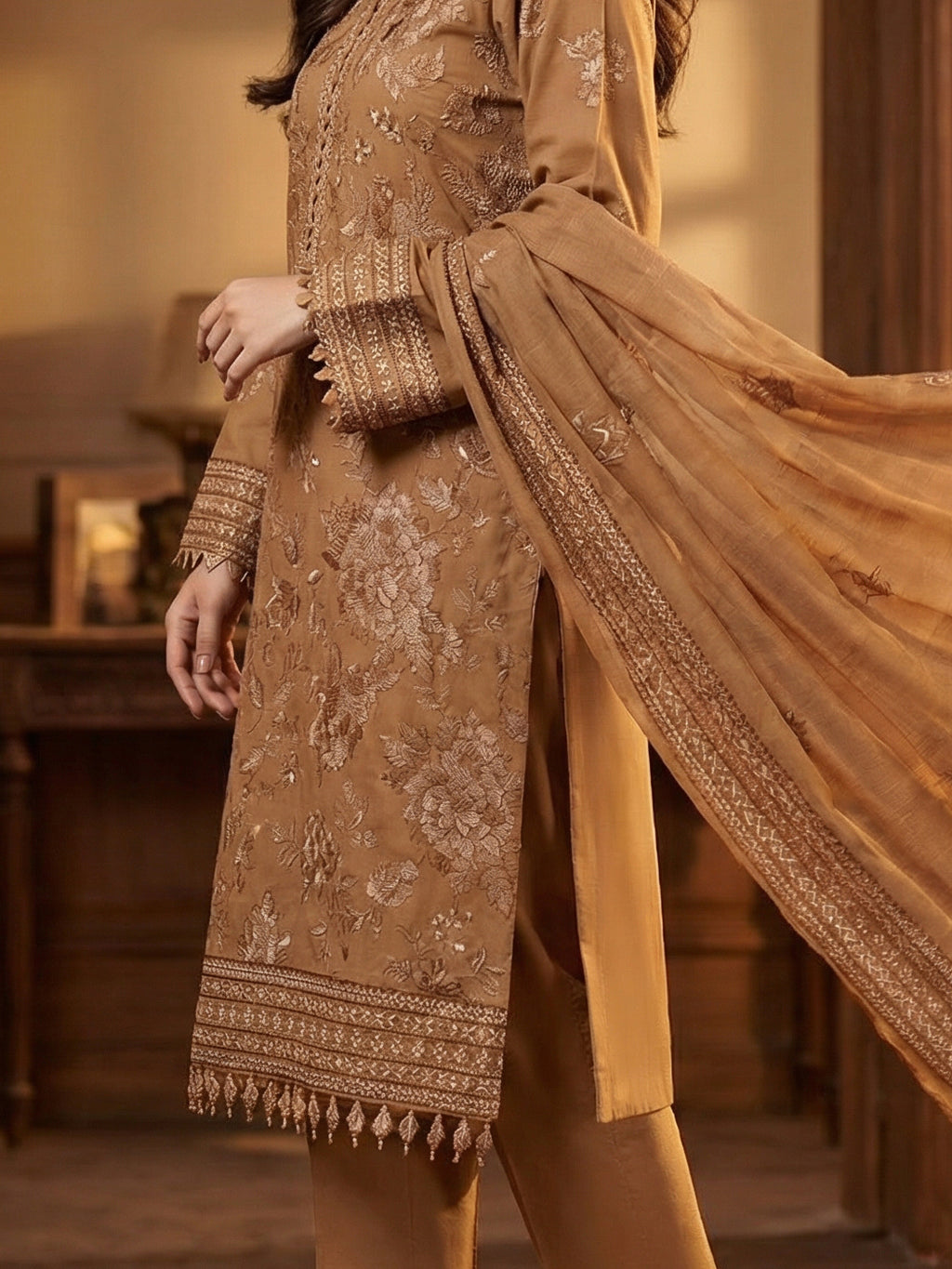 3 Piece - Embroidered Lawn Suit