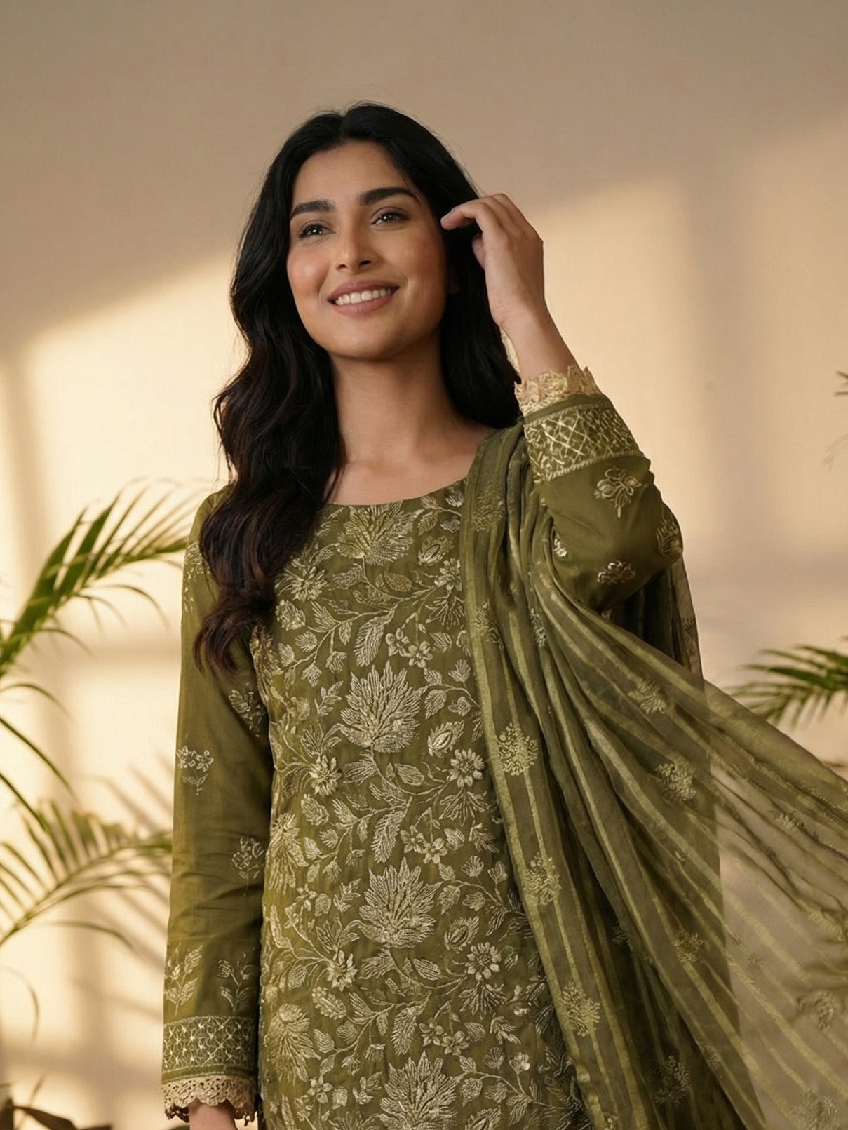3 Piece - Embroidered Lawn Suit