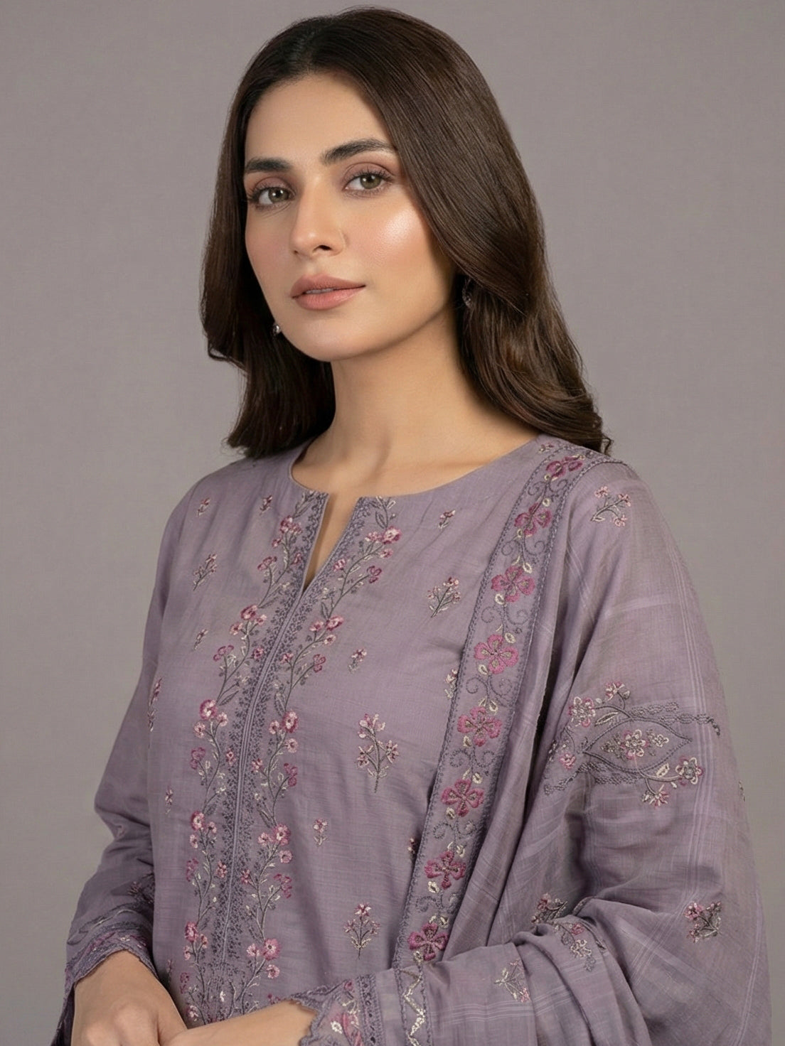 3 Piece - Embroidered Lawn Suit
