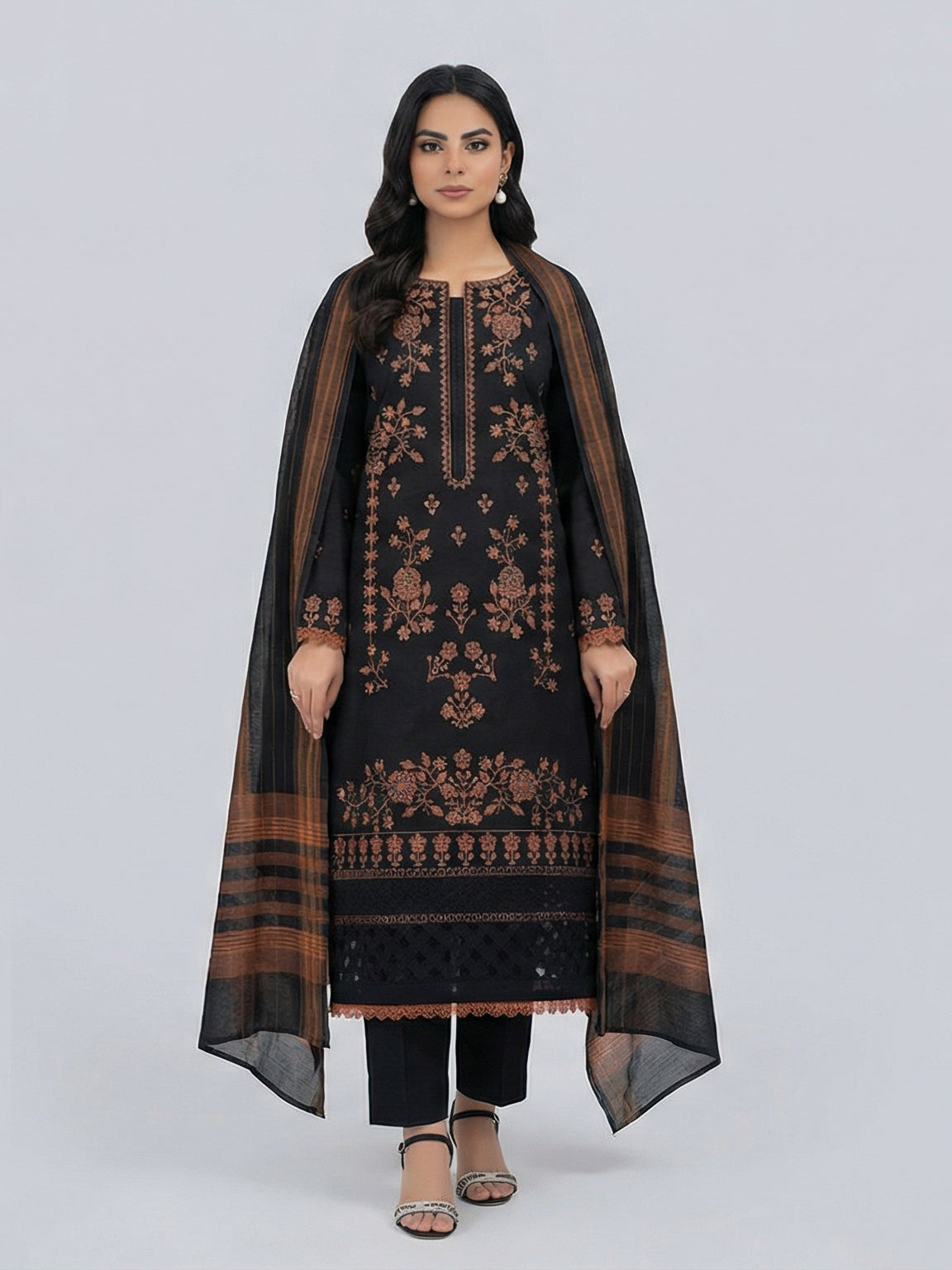 Embroidered Lawn 3 Piece