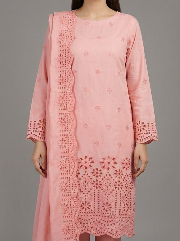 3 Piece - Embroidered Lawn Suit