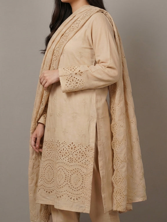3 Piece - Embroidered Lawn Suit