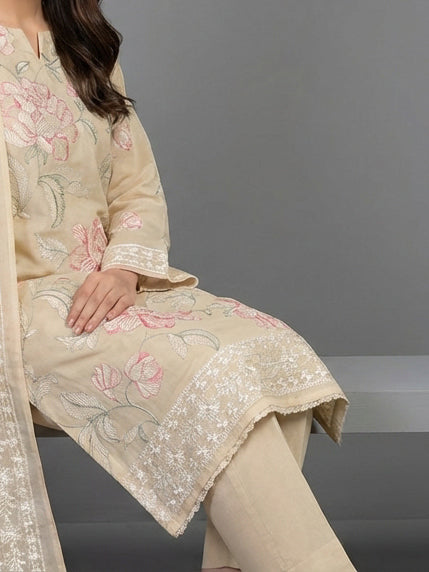 3 Piece - Embroidered Lawn Suit