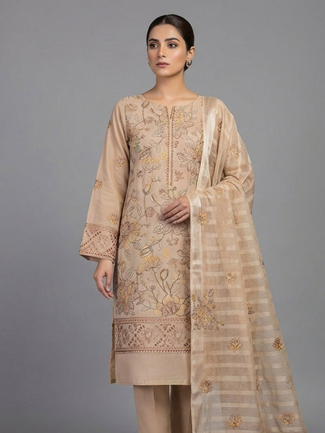 3 Piece - Embroidered Lawn Suit