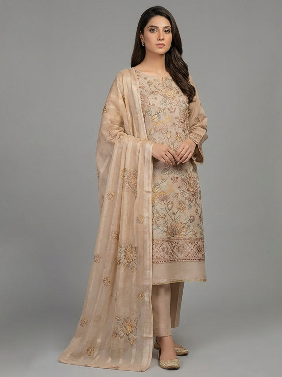 3 Piece - Embroidered Lawn Suit