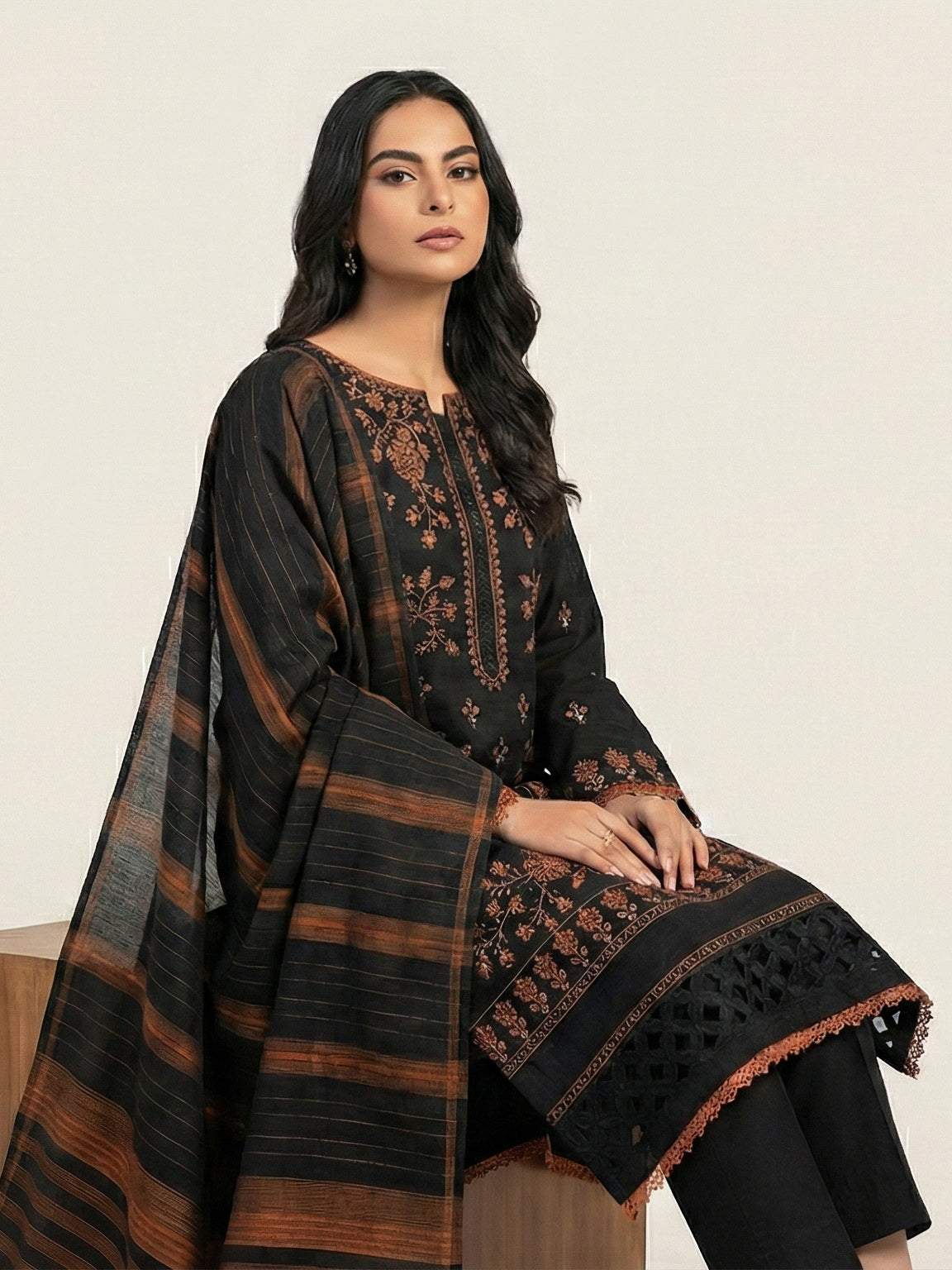 Embroidered Lawn 3 Piece