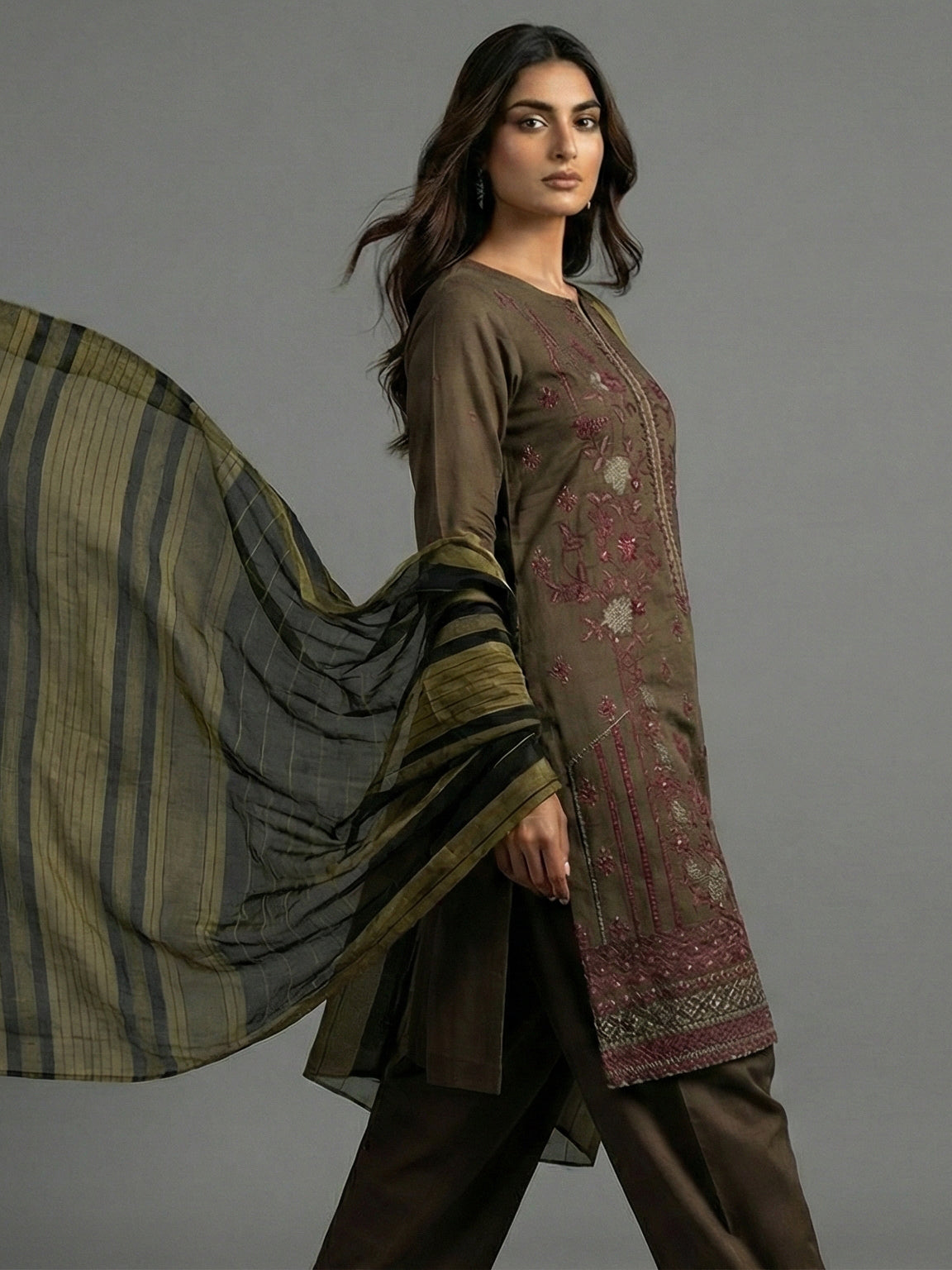 3 Piece - Embroidered Lawn Suit