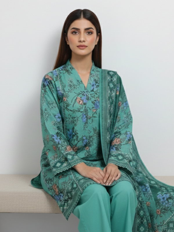 3 Piece - Printed Lawn Suit