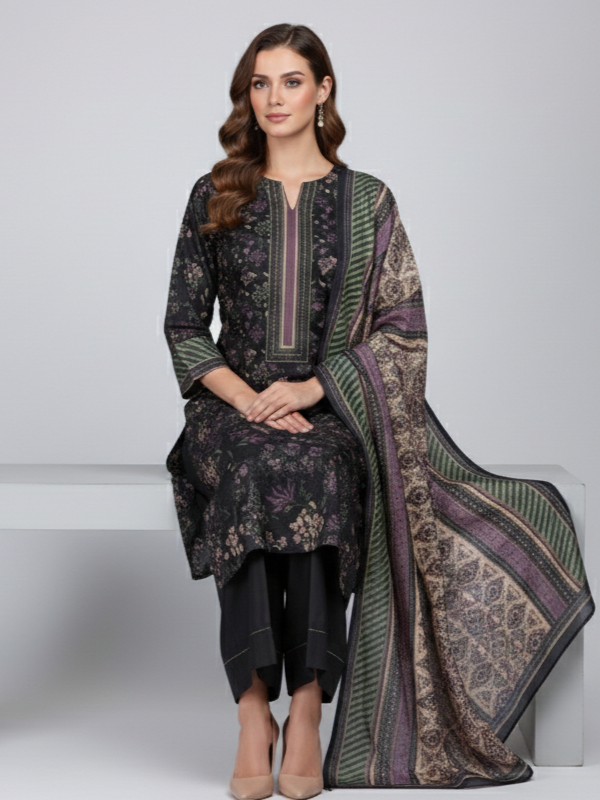 3 Piece - Printed Lawn Suit